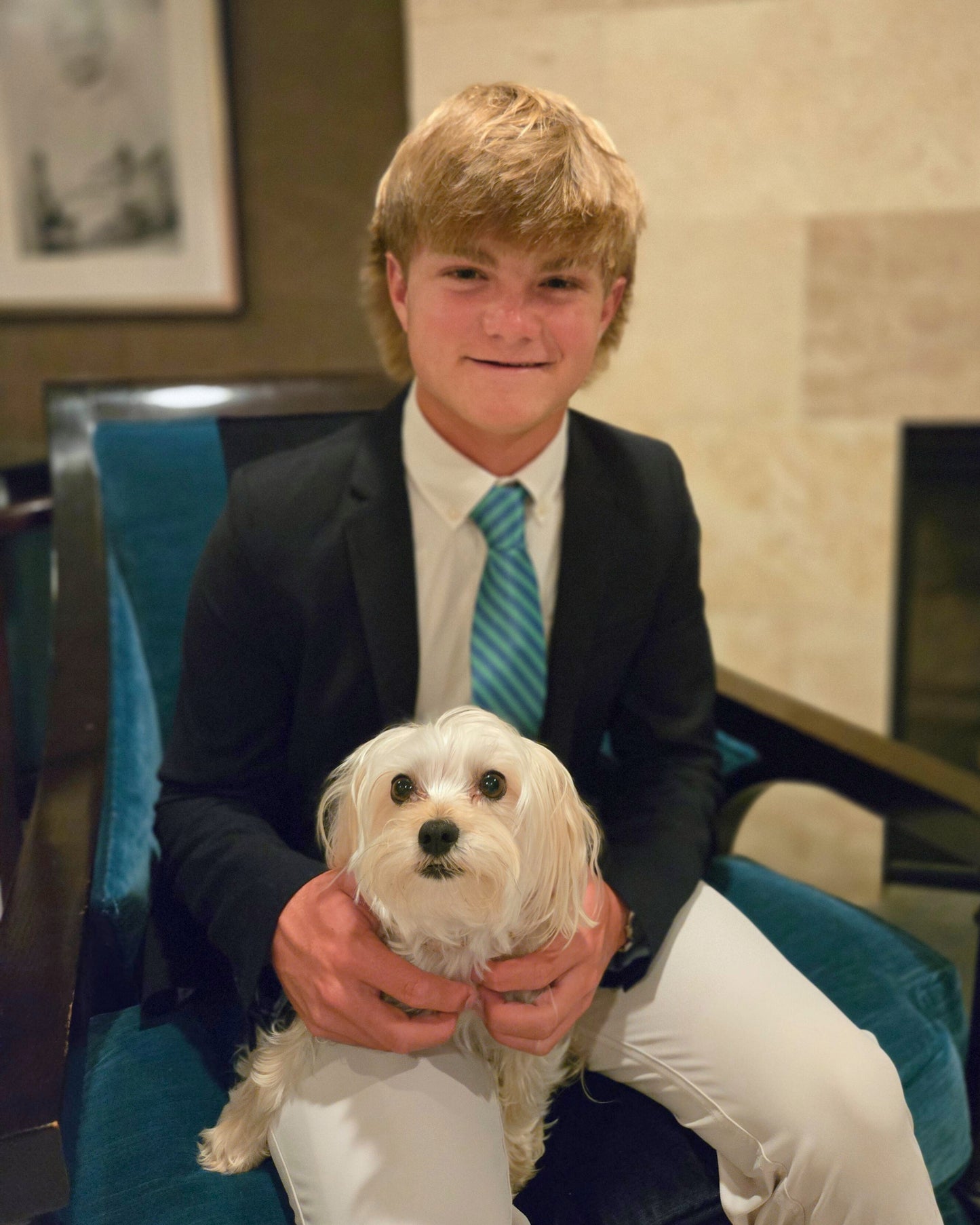 PREORDER Highland Stripe Blue Green Stripe Child Tween Adult Necktie