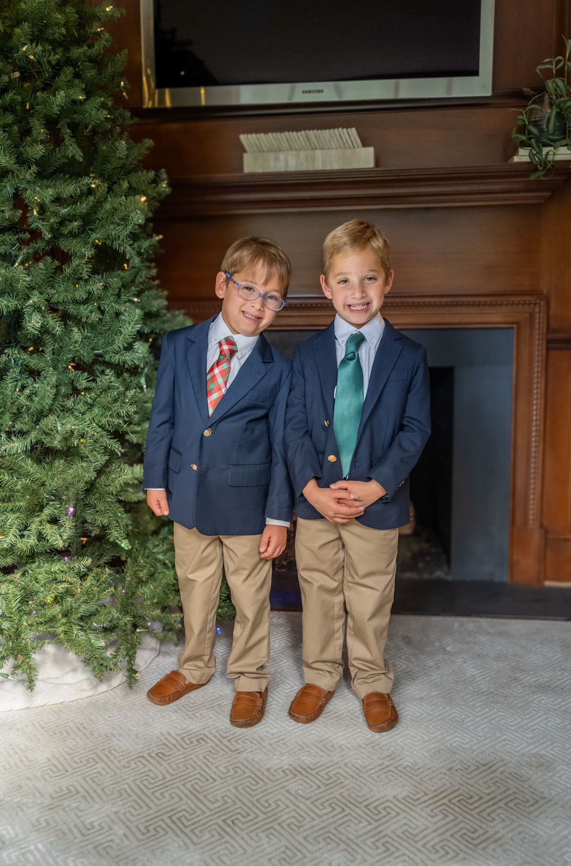 Festive Plaid Red Green Christmas Holiday Necktie
