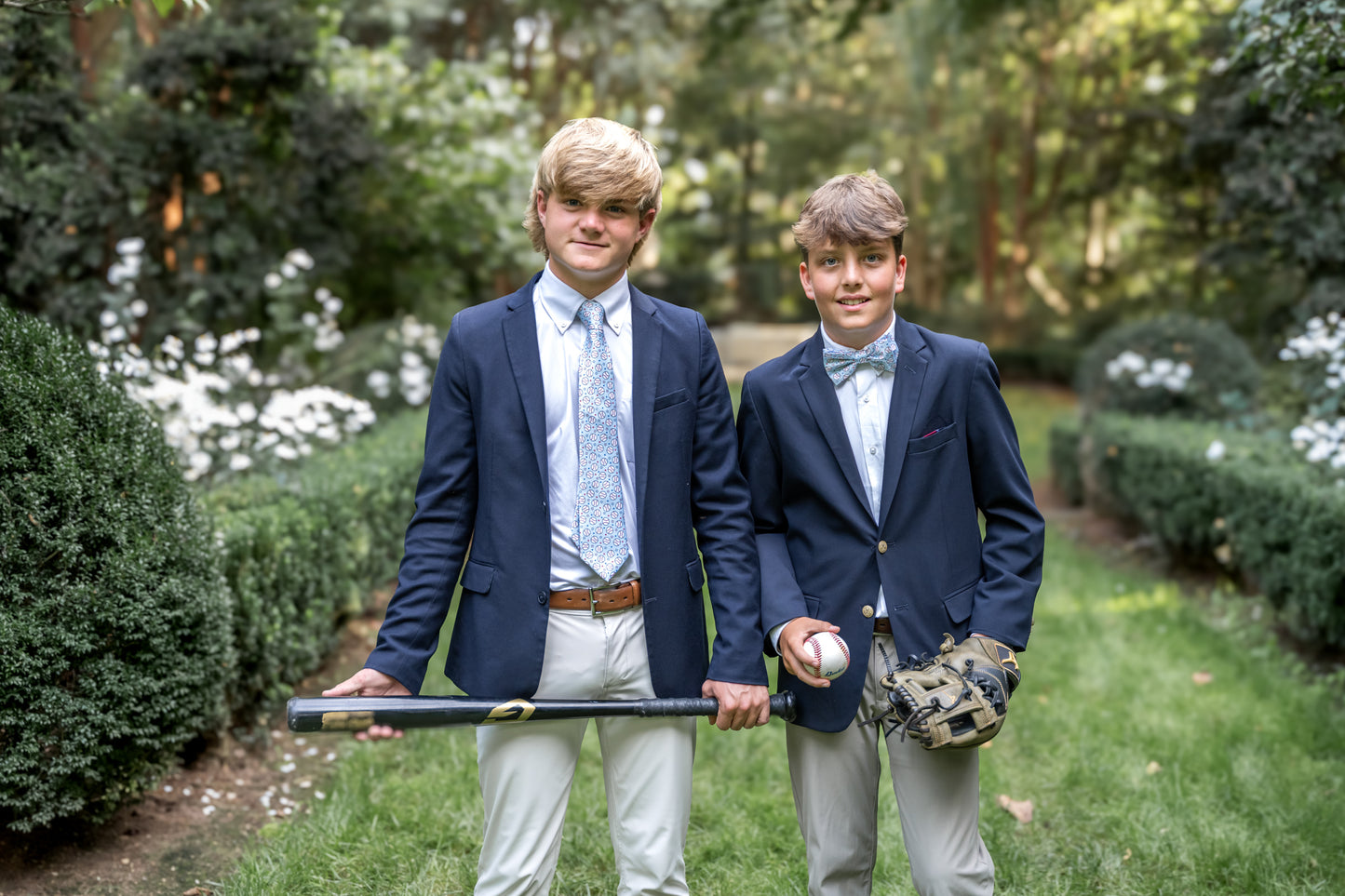 Spring 2026 Play Ball Baseball Americana Print Necktie