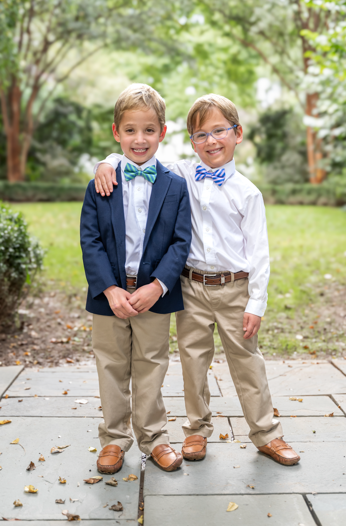 Highland Stripe Blue Green Pre-tied Bowtie