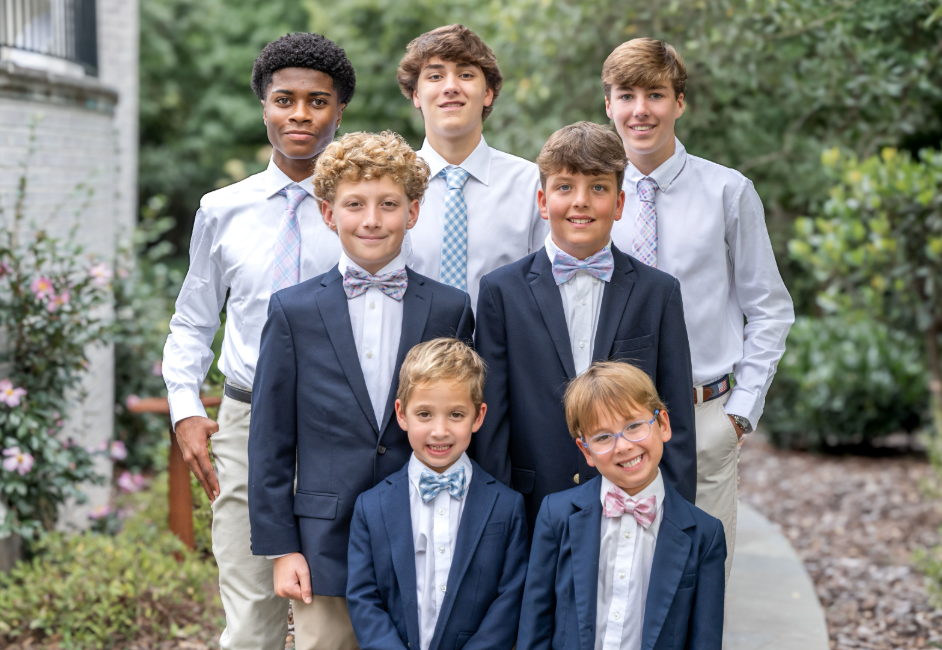 Spring 2026 Salmon and Ivory Gingham Pre-tied Bowtie
