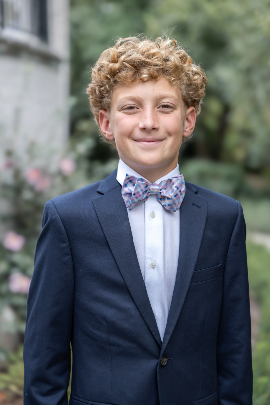 Spring 2026 Basket Plaid Multi Color Print Pre-tied Bowtie