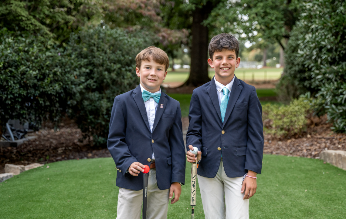 Spring 2026 - Golf Icons Turquoise Blue Pre-tied Bowtie