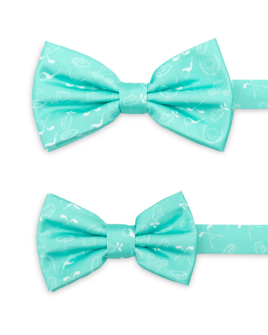 Spring 2026 Sky Blue Solid Pre-tied Bowtie