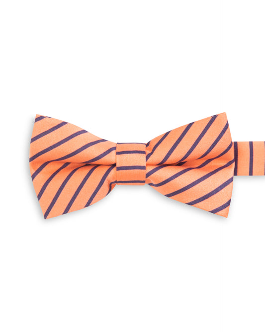 Sunset Orange Purple Stripe Pre-tied Child Bowtie