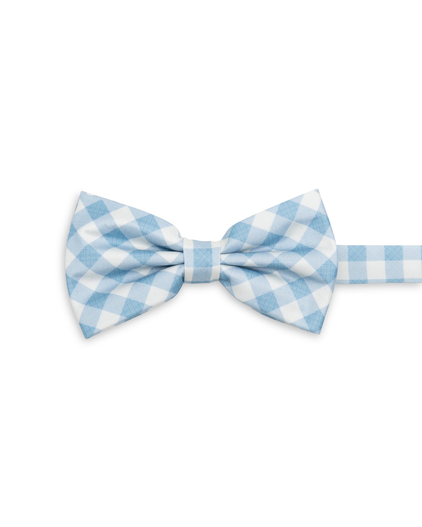 Spring 2026 Dusty Blue Gingham Pre-tied Bowtie
