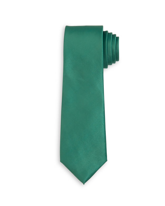 PREORDER Evergreen Emerald Green Solid Child Tween Necktie