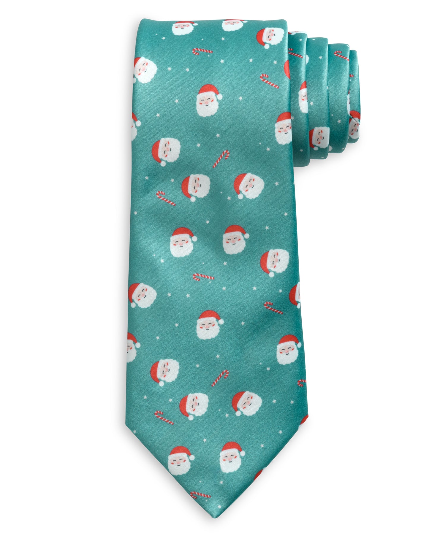 Fall 2026 PREORDER Jolly Christmas Santa Print Necktie