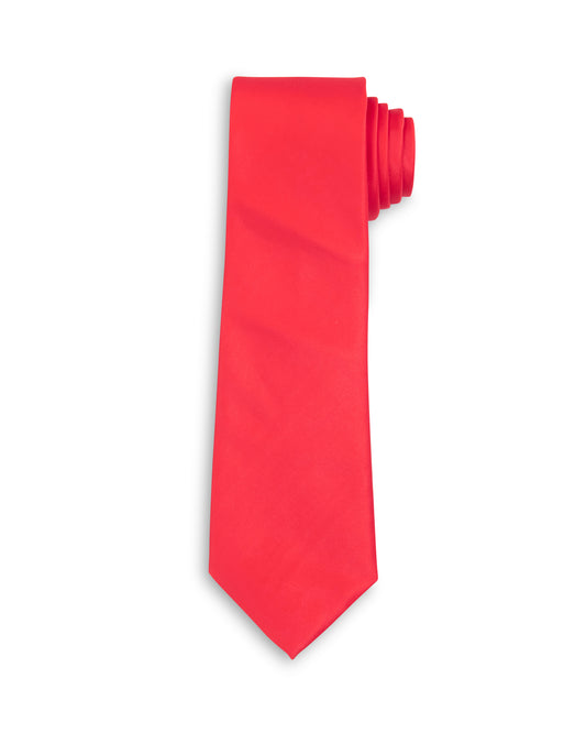 PREORDER Haute Red Solid Christmas Holiday Child Tween Necktie